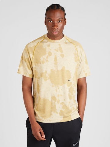 T-Shirt fonctionnel 'ADV' NIKE en jaune : devant