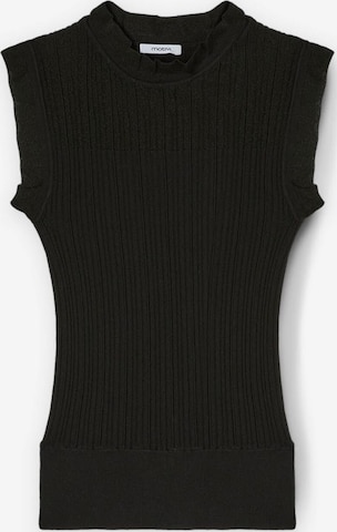 Tops en tricot MOTIVI en noir : devant