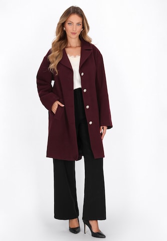 Manteau mi-saison faina en rouge