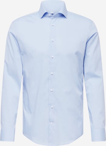 Coupe slim Chemise business SEIDENSTICKER en bleu : devant