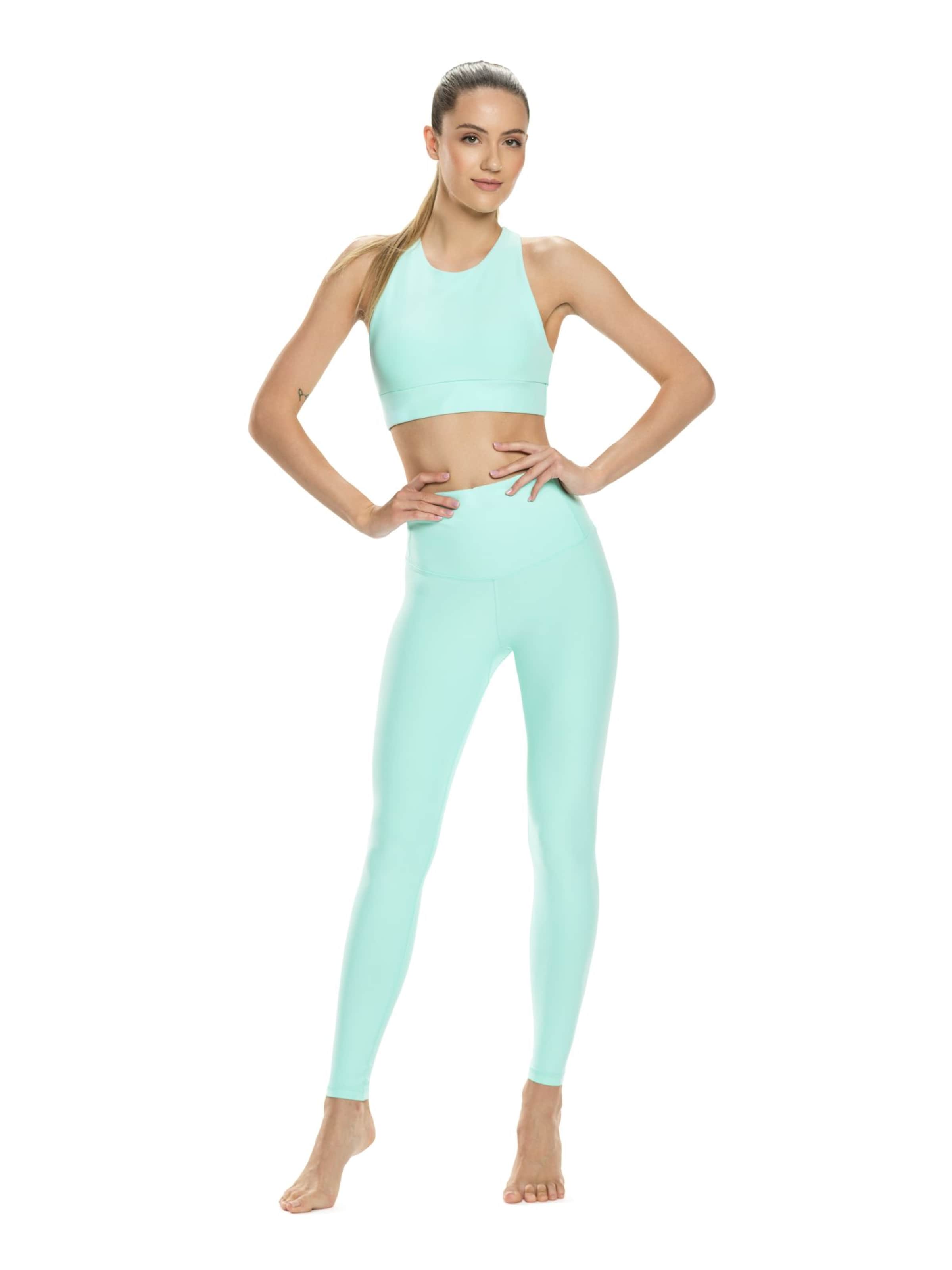 Winshape Skinny Fit Спортен панталон &#x27;HWL117C&#x27; в зелено