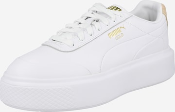 PUMA حذاء رياضي بلا رقبة 'Oslo' بلون أبيض: الأمام