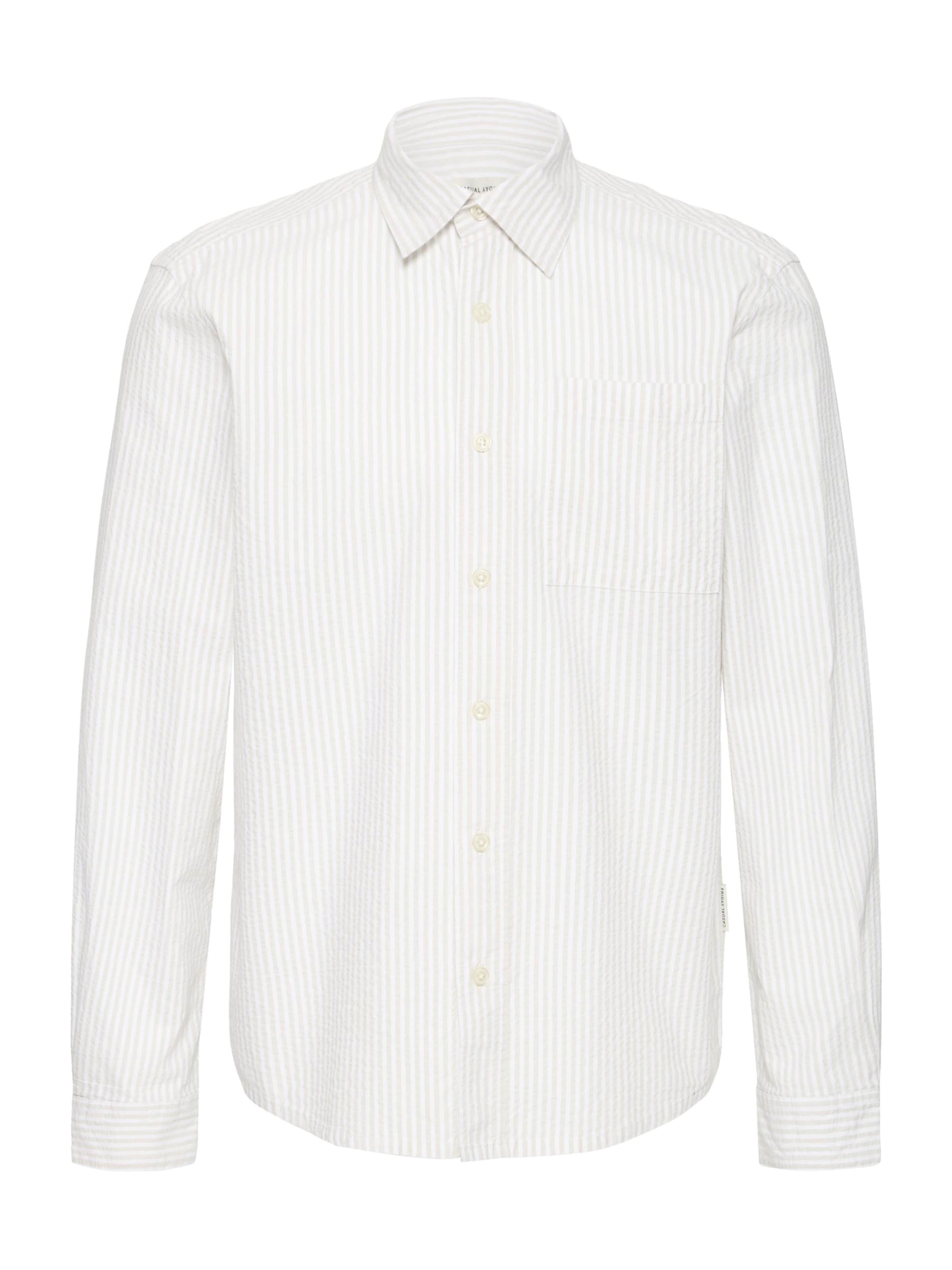 Casual Friday - Ajuste confortable Camisa 'CFJaevon' en gris: frente