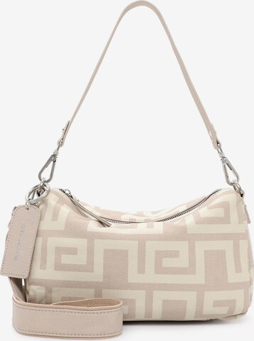 Emily & Noah Skuldertaske 'Ilona' i beige: forside