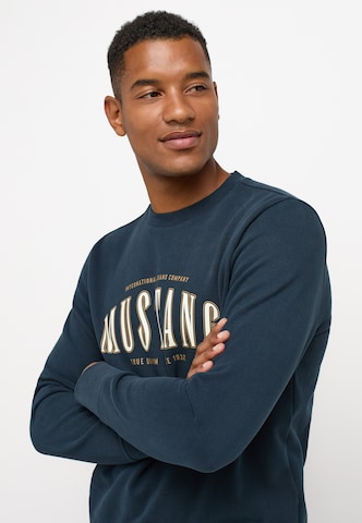 MUSTANG Sweatshirt 'Ben' in Blue