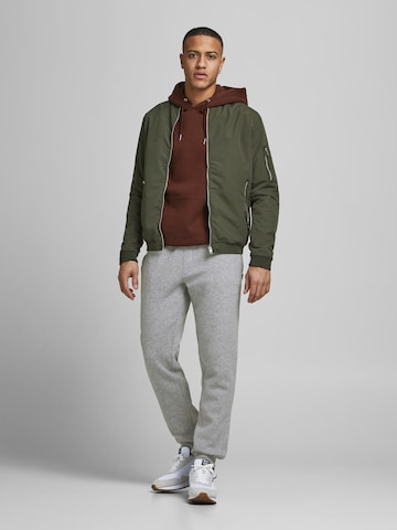 JACK & JONES Ozke Hlače 'Gordon Bradley' | siva barva