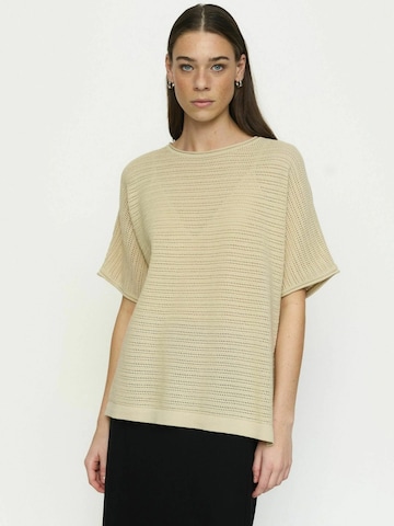 Soft Rebels Pulóver ' SRAdler ' - bézs: elől