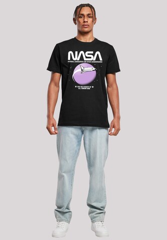 F4NT4STIC Shirt 'NASA Shuttle Orbit' in Zwart