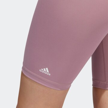 ADIDAS SPORTSWEAR - Skinny Calças de desporto em roxo