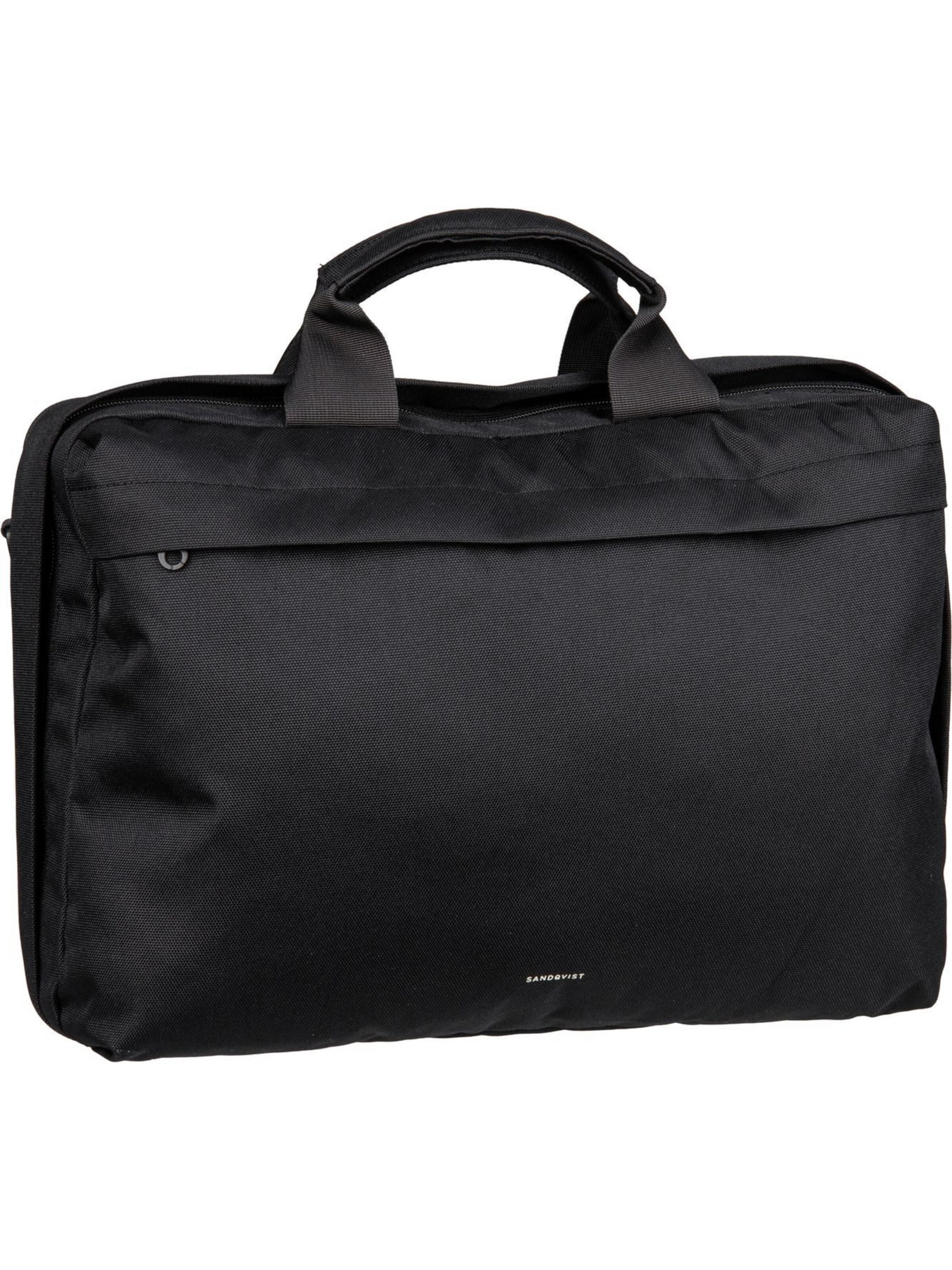 SANDQVIST Document Bag 'Go' in Black: front