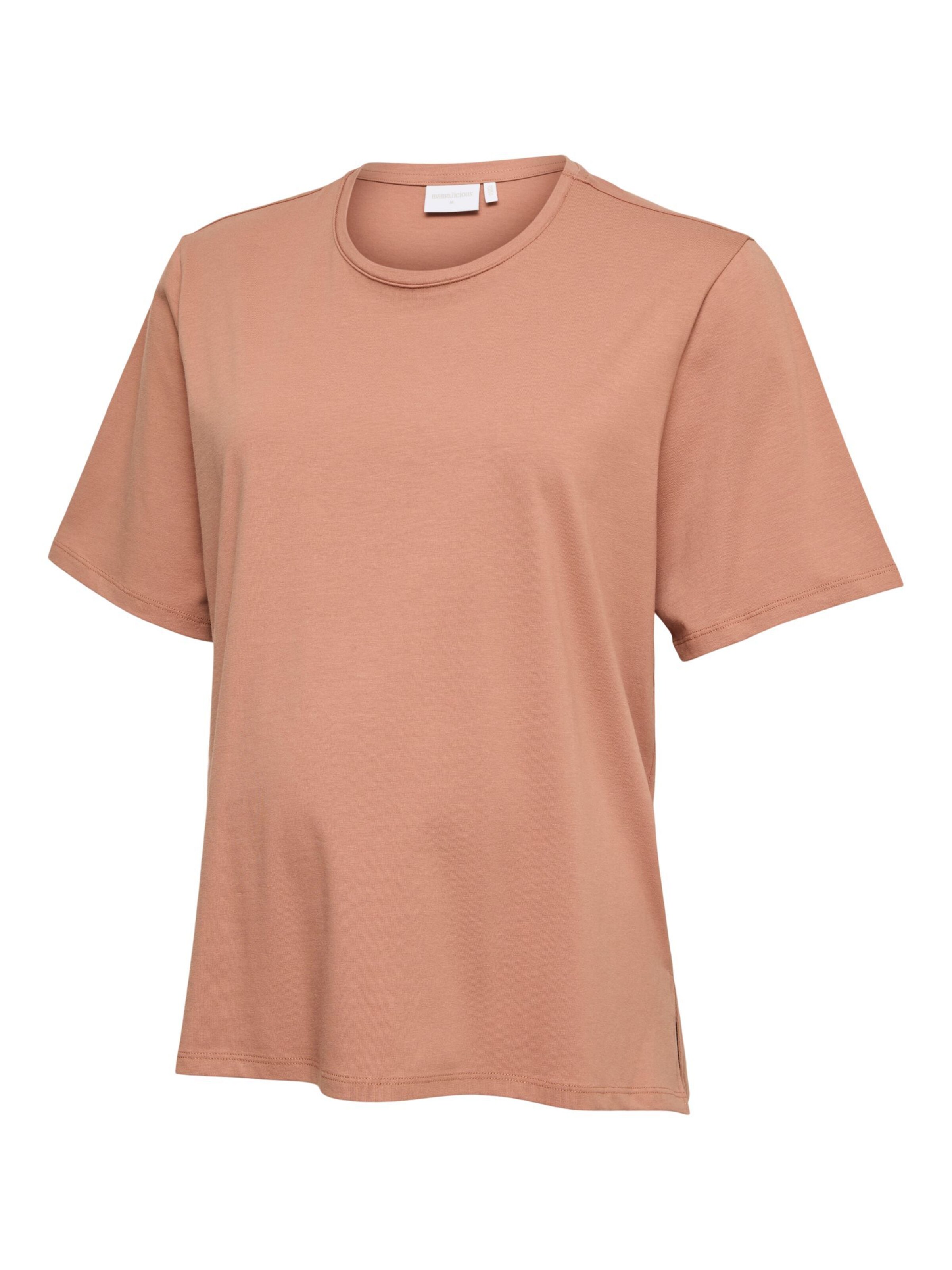 MAMALICIOUS Shirt in Bruin: voorkant