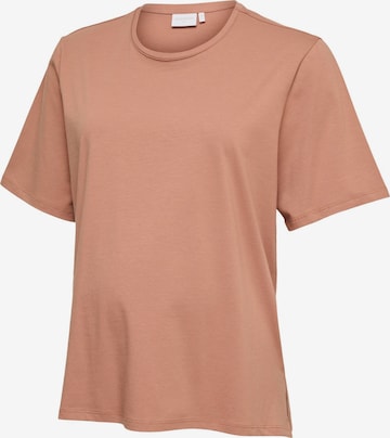 MAMALICIOUS Shirt in Bruin: voorkant