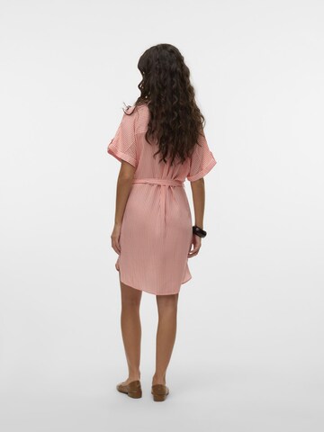 VERO MODA - Vestido camisero 'VMBumpy' en naranja
