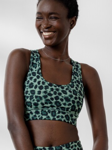 Bustier Soutien-gorge de sport 'Racerback' Hey Honey en vert : devant