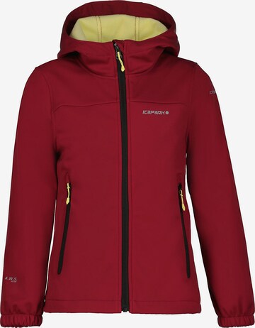 ICEPEAK Outdoorjas 'KLEVE' in Rood: voorkant