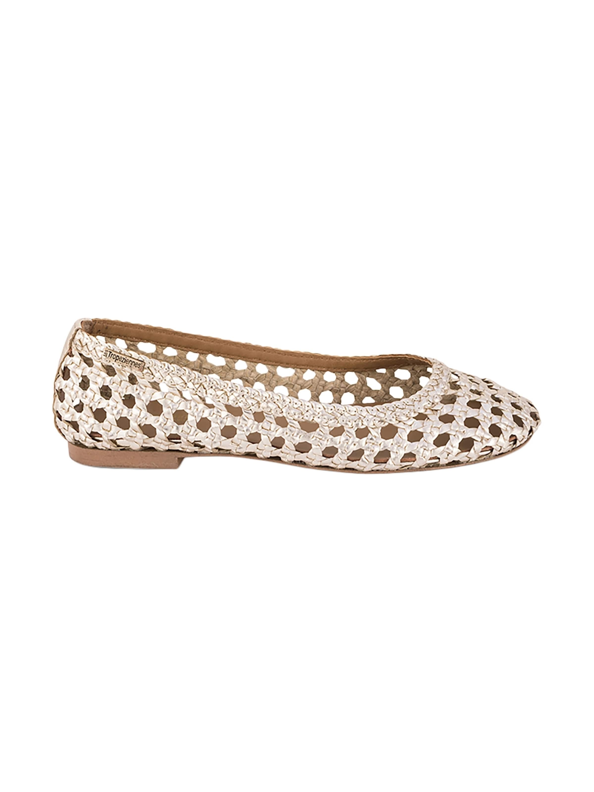 Les Tropéziennes Ballerina 'Lederballerina Ziggy' in Goud