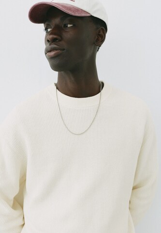 Pull&Bear Neulepaita värissä valkoinen