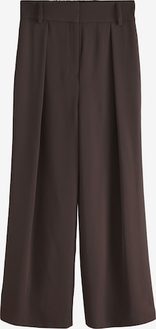 Next Veckad byxa i brun: framsida