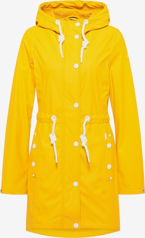 Décolleté di faina in giallo: frontale