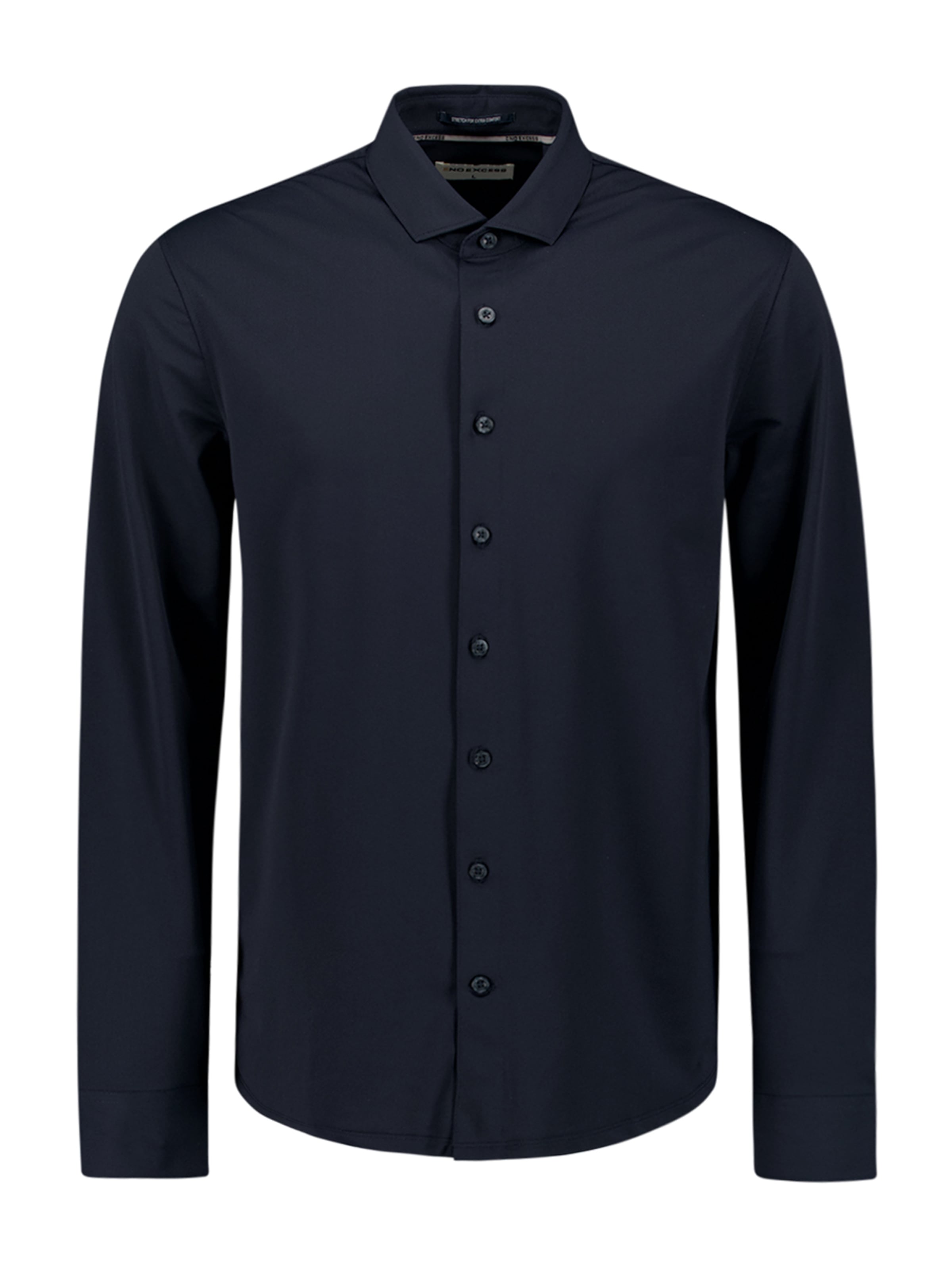 No Excess Button Up Shirt 'Travel' in Blue: front
