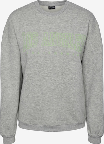 PIECES Sweatshirt 'OLINE' in Grey: front