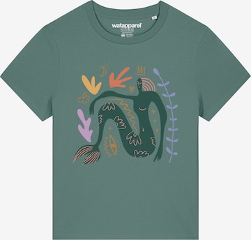 T-shirt 'Love and flex' Watapparel en vert : devant