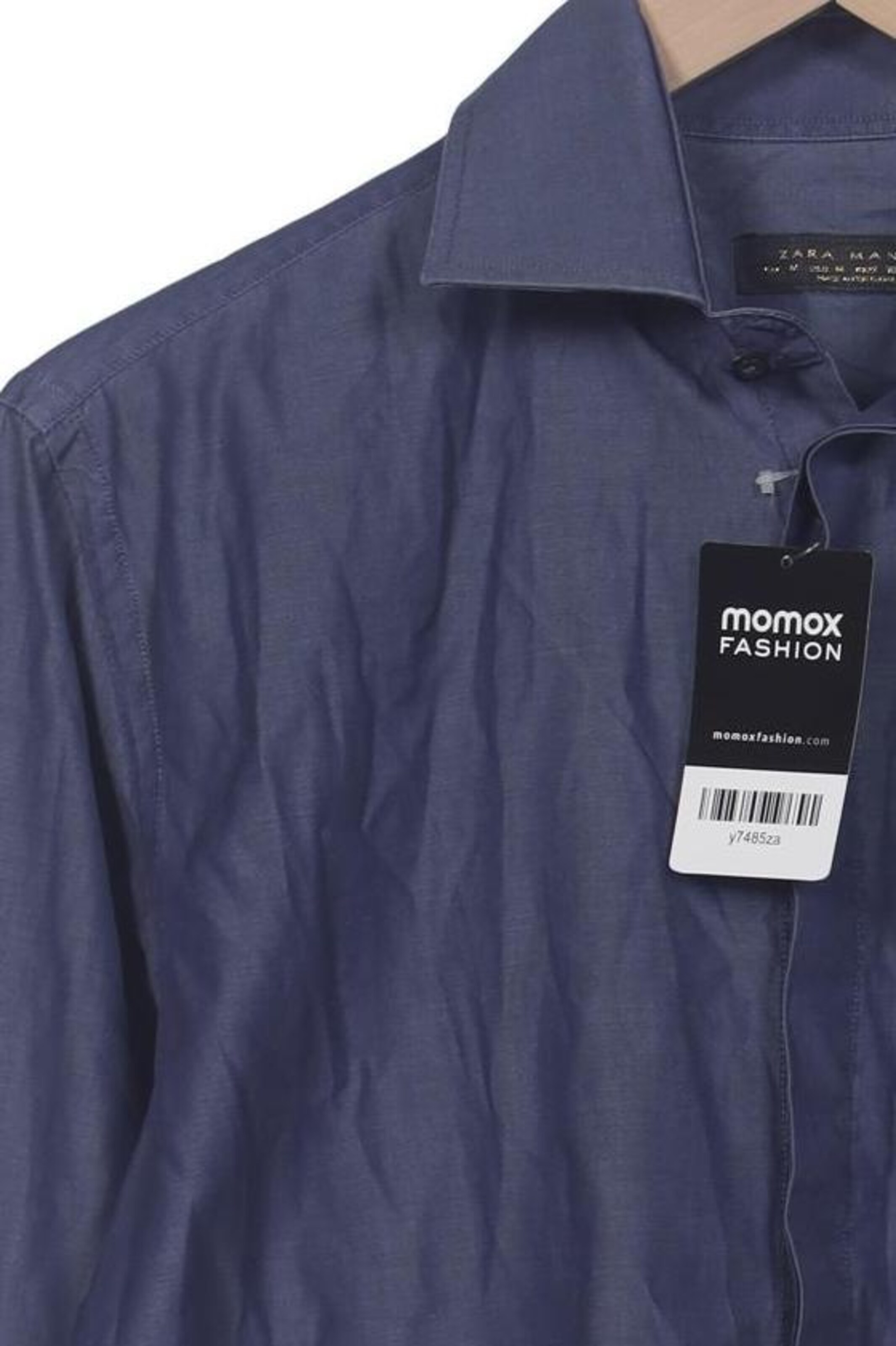 ZARA Button Up Shirt in M in Blue