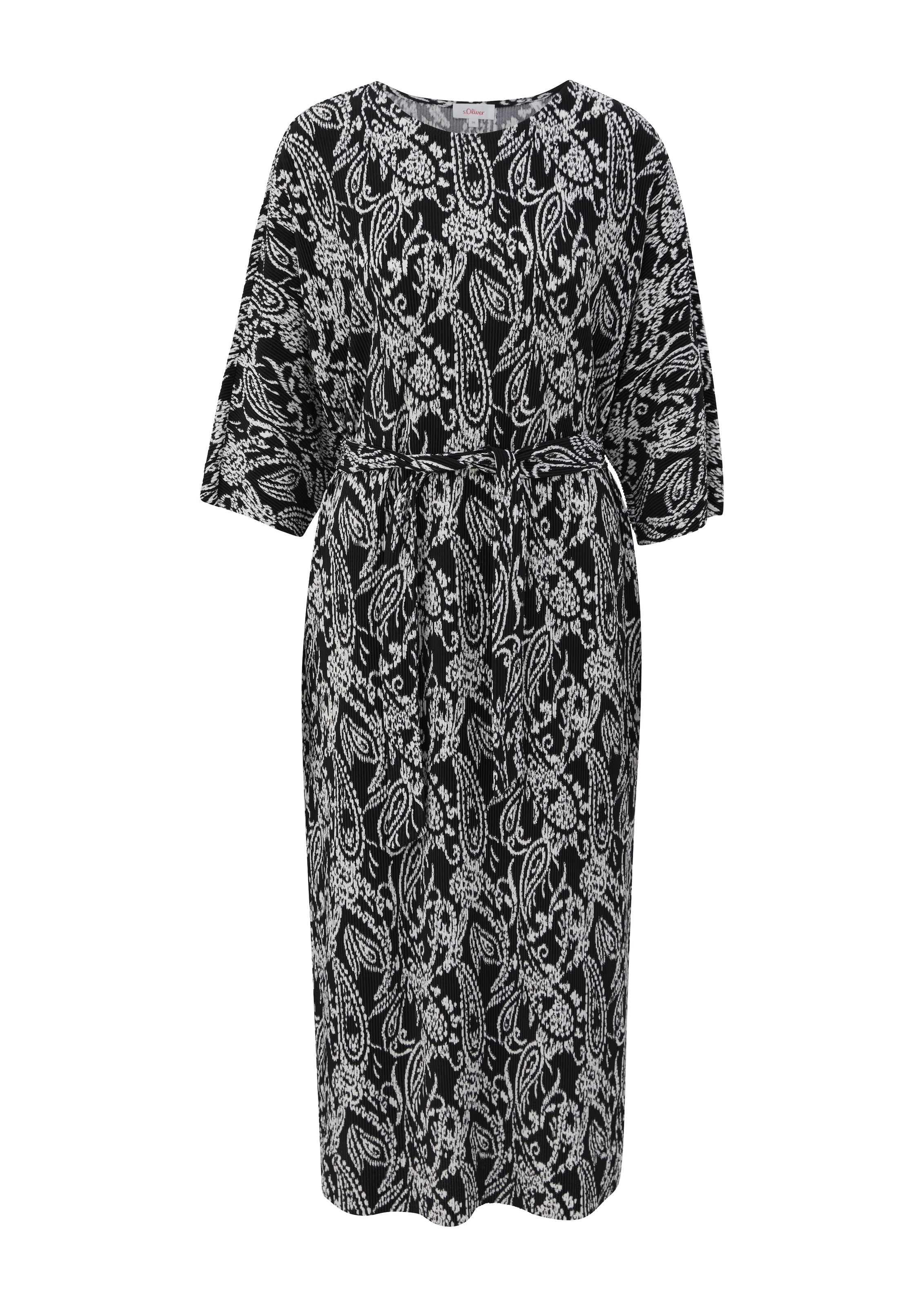 s.Oliver Robe en noir / blanc, Vue avec produit