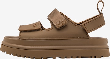 Chaussures ouvertes 'GOLDENGLOW' UGG en marron : devant