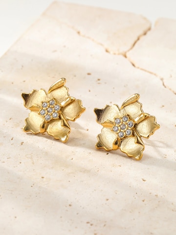 Orecchini 'Sunburst Flower Stud' di Hey Happiness in oro