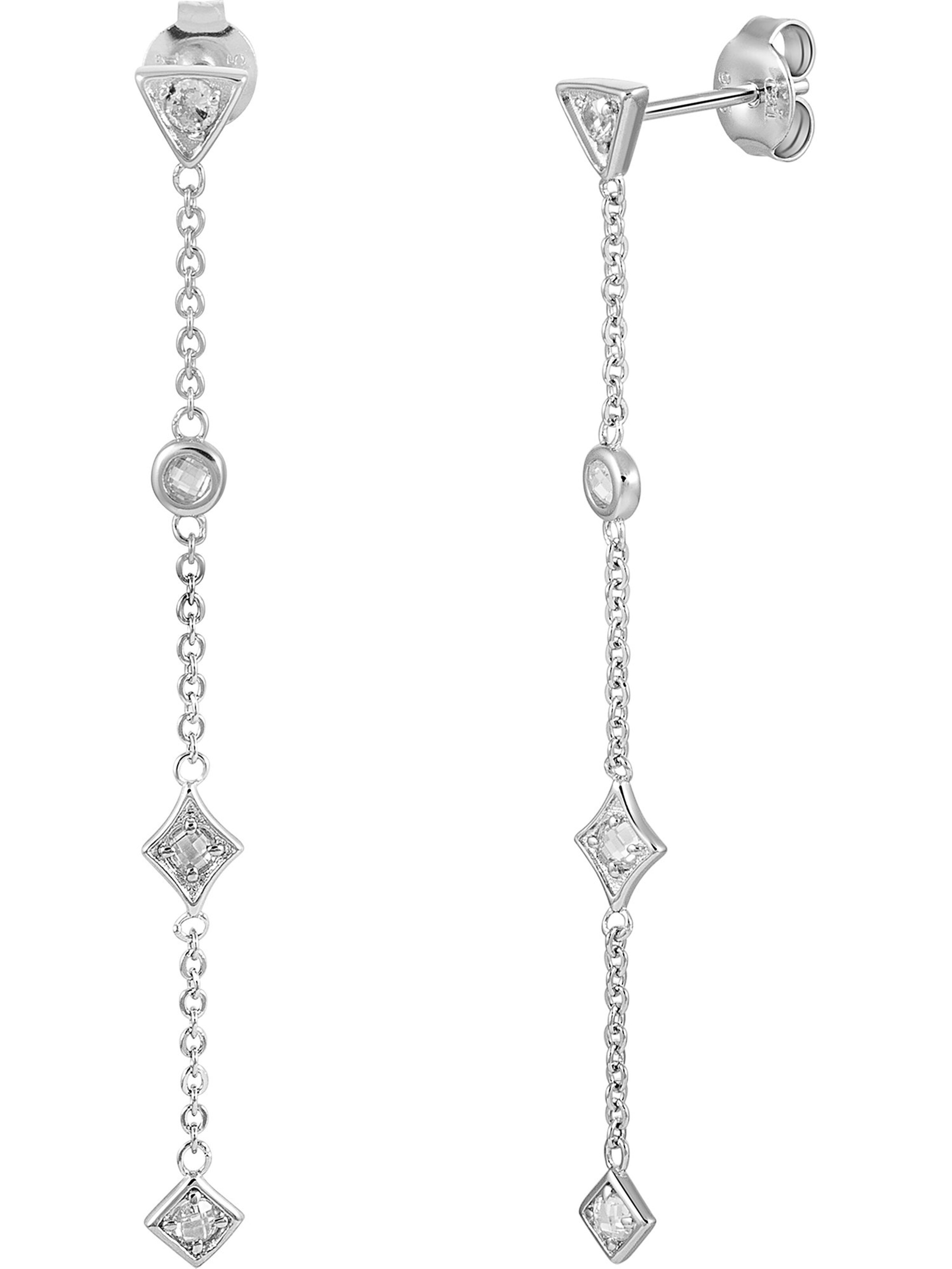 caï Earrings in Silver: front