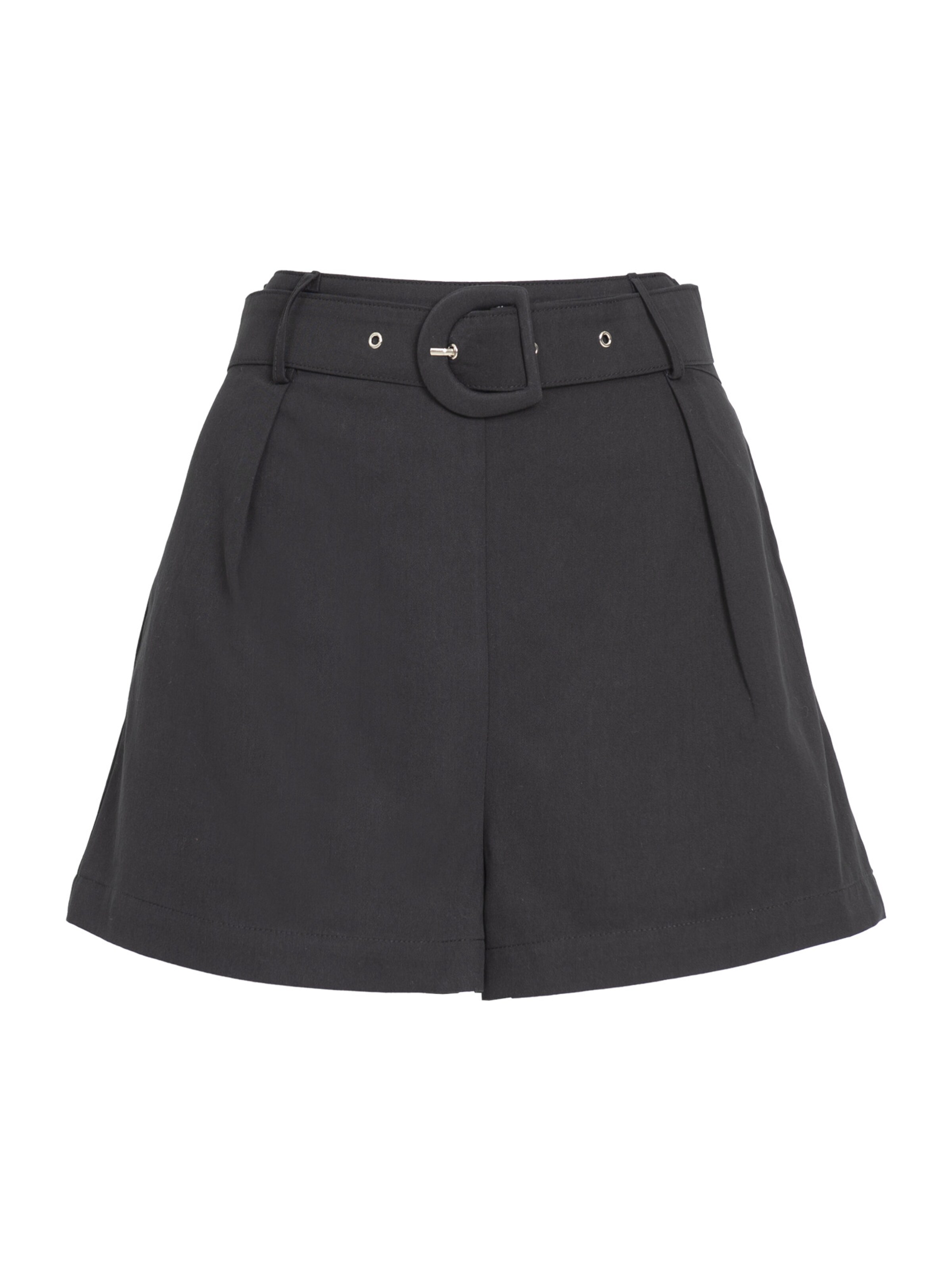 melns Influencer Vaļīgs piegriezums Klasiskas bikses: no priekšpuses