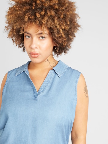 Vero Moda Curve Blouse 'CHARPER' in Blue