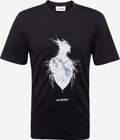 Han Kjøbenhavn T-Shirt 'Heart Monster' en gris / noir / blanc, Vue avec produit
