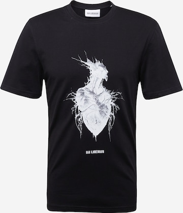 Han Kjøbenhavn Shirt 'Heart Monster' in Zwart: voorkant