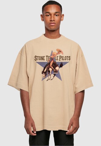 T-Shirt 'Stone Temple Pilots - Cowgirl' Merchcode en beige : devant
