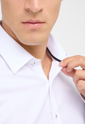 ETERNA Slim fit Button Up Shirt in White