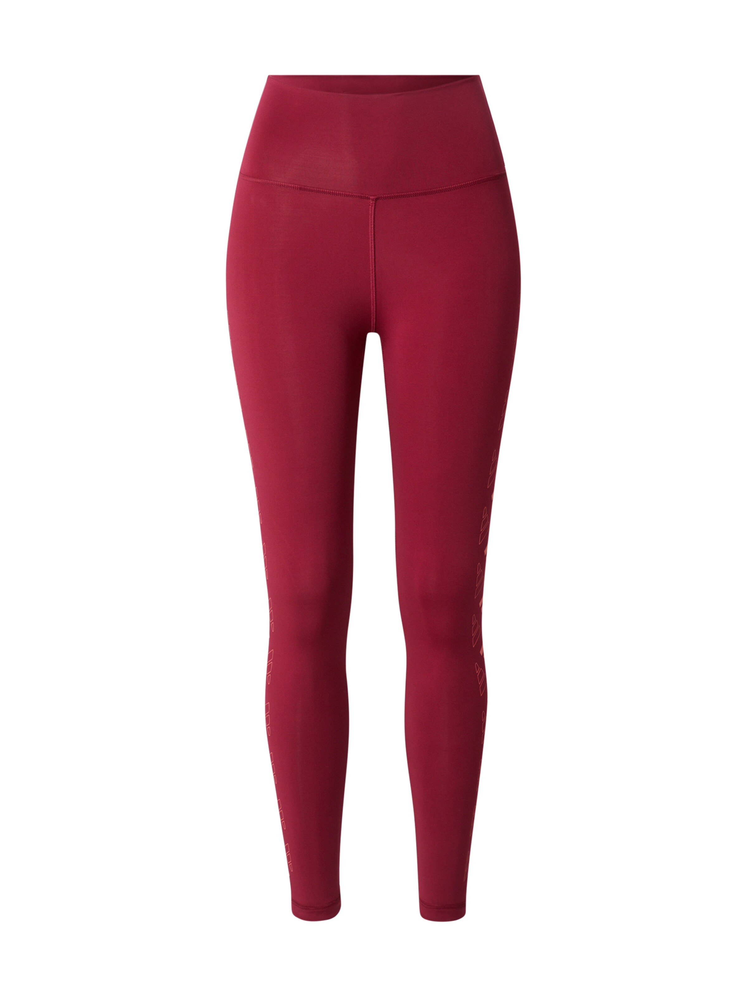 ADIDAS PERFORMANCE Skinny Sporthose in Rot: Vorderseite