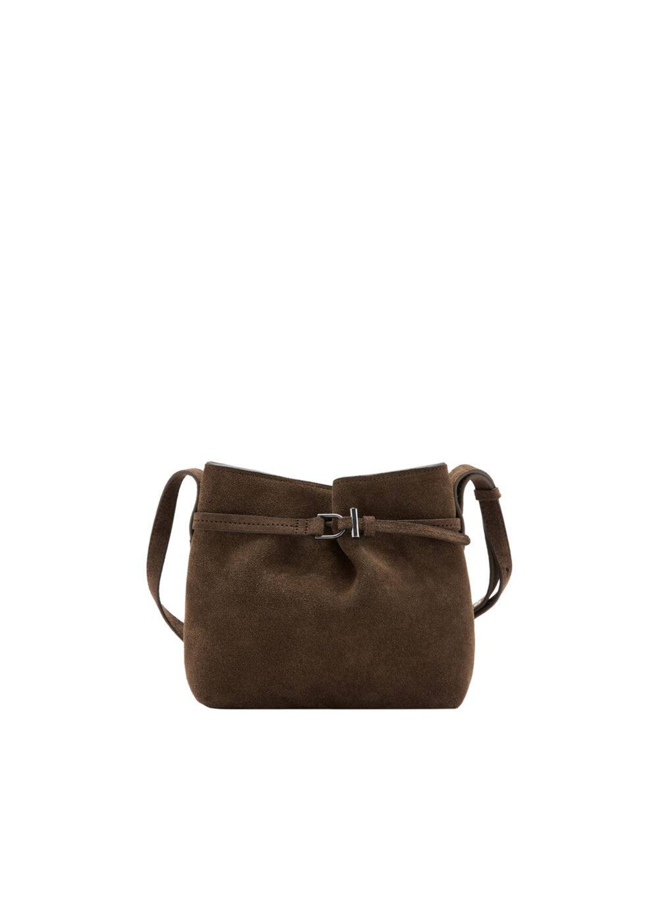 MANGO Crossbody Bag in Brown: front