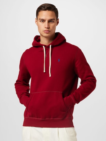 Sweat-shirt Polo Ralph Lauren en rouge : devant