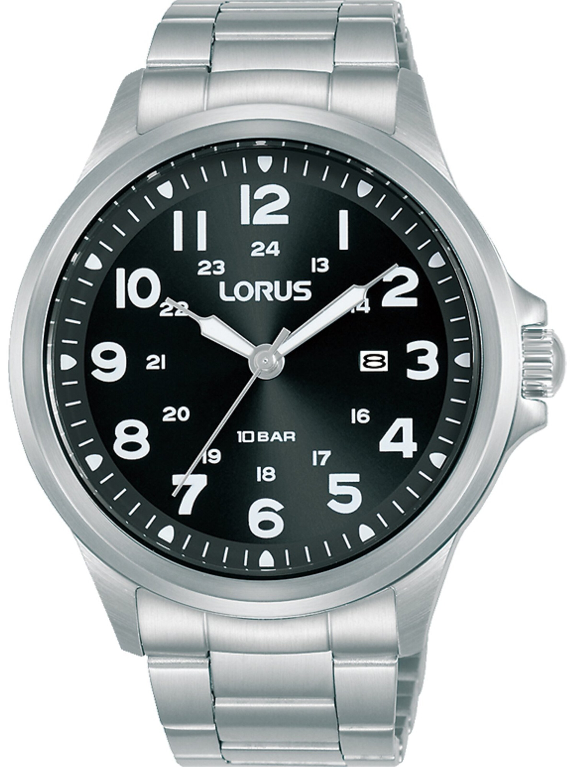 LORUS Uhr in Schwarz: Vorderseite