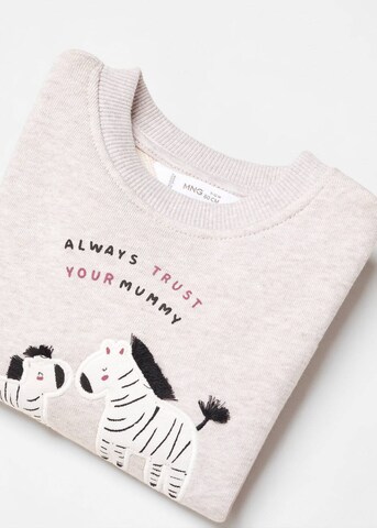 MANGO KIDS Sweatshirt 'Zebri' i grå