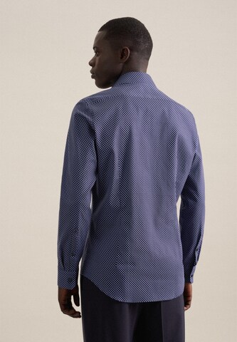 SEIDENSTICKER - Ajuste estrecho Camisa 'Smart Essentials' en azul