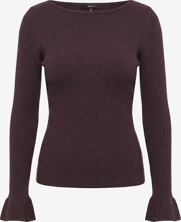 zero Pullover in Braun: Vorderseite