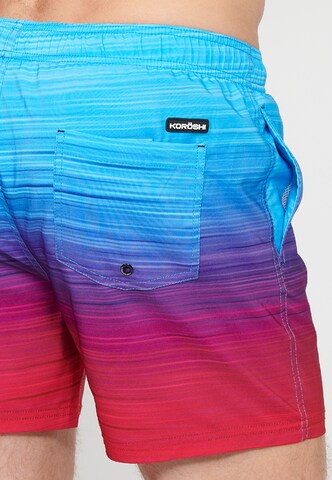 Shorts de bain KOROSHI en mélange de couleurs