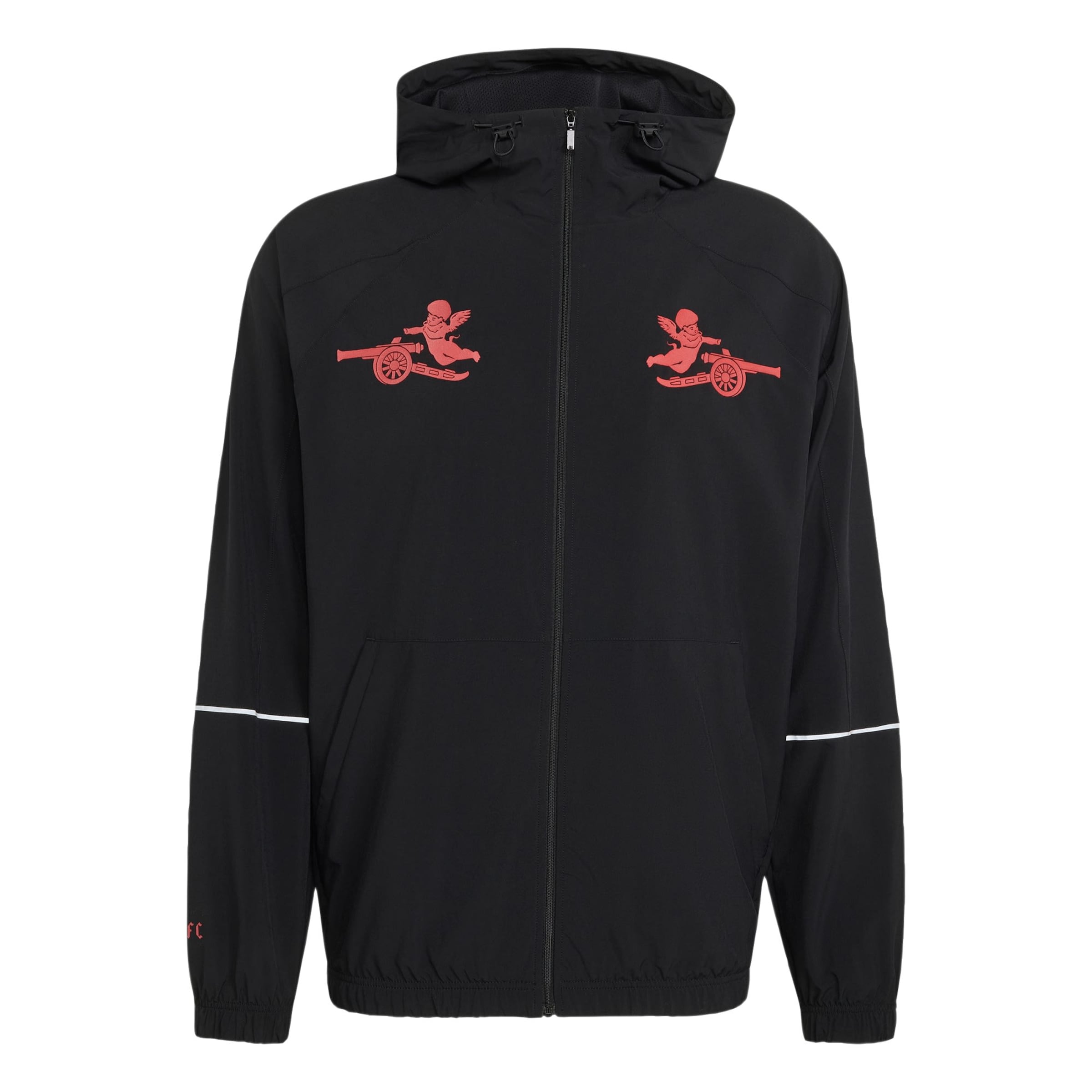 Vestes d’entraînement 'FC Arsenal Places+Faces' ADIDAS PERFORMANCE en noir : devant