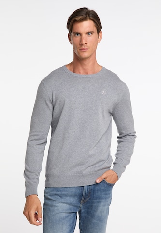 DreiMaster Klassik Sweater 'Casnagie' in Grey: front