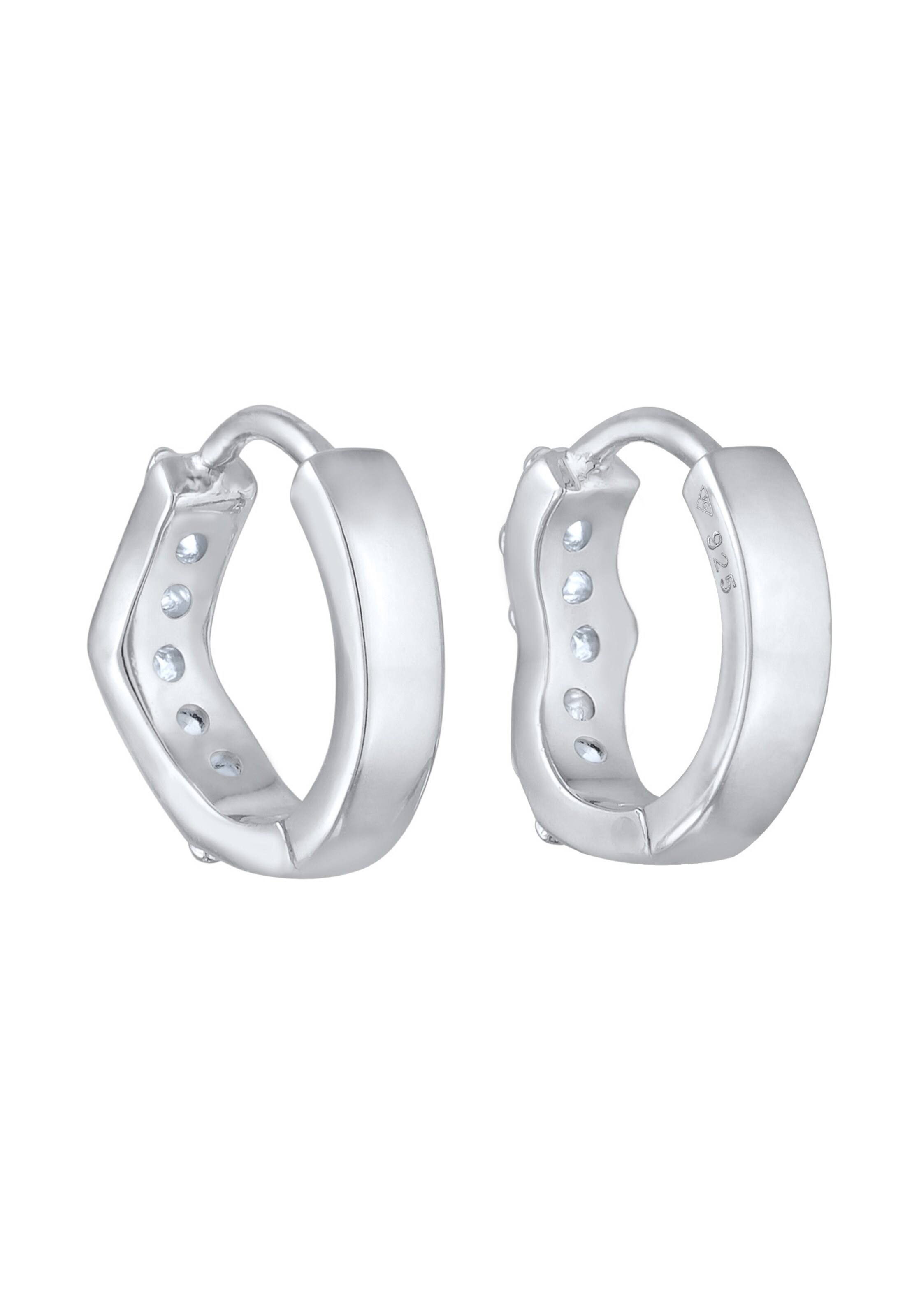 Elli DIAMONDS Oorbellen in Zilver