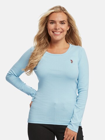 U.S. POLO ASSN. Shirts i blå: forside