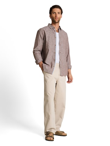 brūns TOM TAILOR Standarta piegriezums Krekls